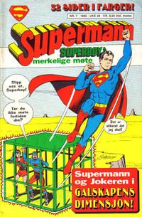 Cover Thumbnail for Supermann (Semic, 1985 series) #7/1985