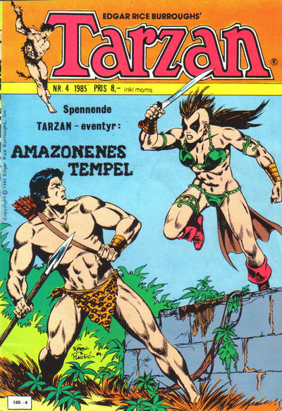 Cover for Tarzan (Atlantic Forlag, 1977 series) #4/1985