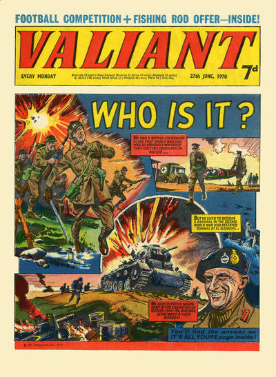 Cover for Valiant (IPC, 1964 series) #27th June 1970