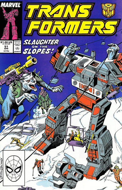 Cover for The Transformers (Marvel, 1984 series) #51 [Direct]