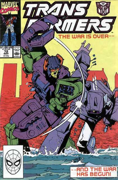 Cover for The Transformers (Marvel, 1984 series) #72 [Direct]