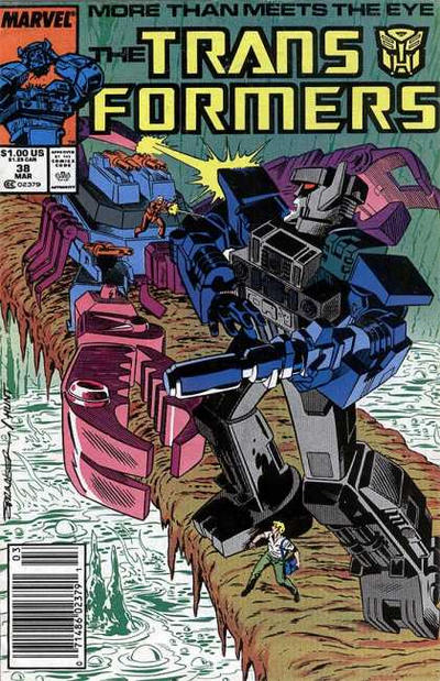 Cover for The Transformers (Marvel, 1984 series) #38 [Newsstand]