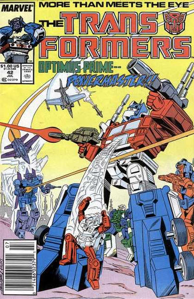 Cover for The Transformers (Marvel, 1984 series) #42 [Newsstand]