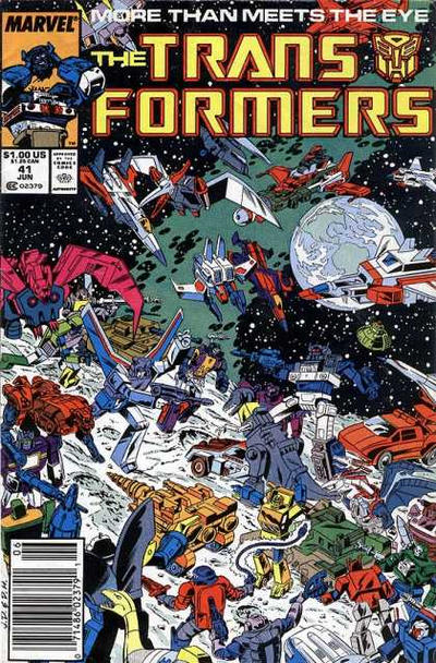 Cover for The Transformers (Marvel, 1984 series) #41 [Newsstand]