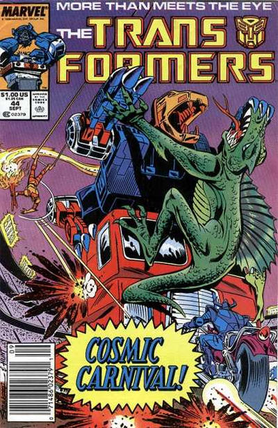 Cover for The Transformers (Marvel, 1984 series) #44 [Newsstand]