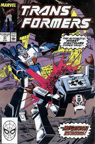 Cover for The Transformers (Marvel, 1984 series) #57 [Direct]