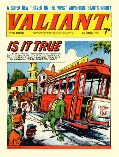Cover for Valiant (IPC, 1964 series) #7 March 1970