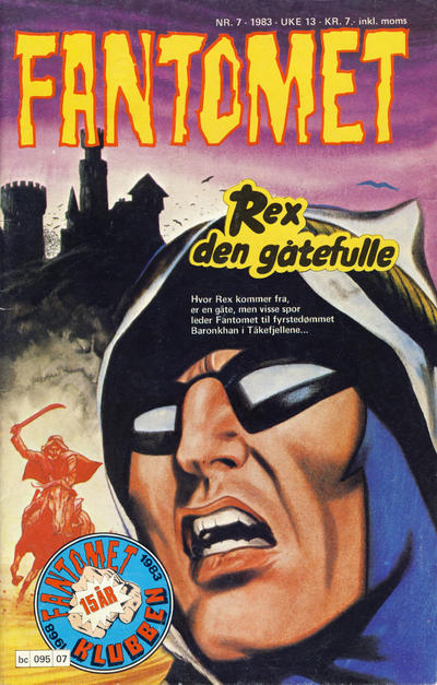 Cover for Fantomet (Semic, 1976 series) #7/1983
