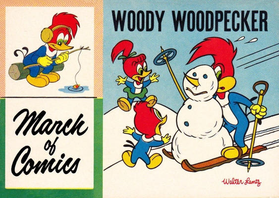 Cover for Boys' and Girls' March of Comics (Western, 1946 series) #184 [Woody Woodpecker]