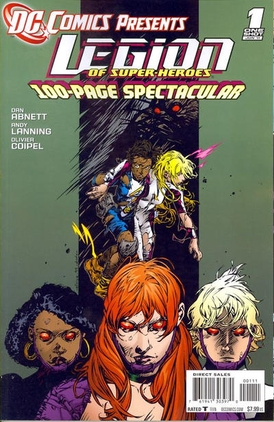 Cover for DC Comics Presents: Legion of Super-Heroes (DC, 2011 series) #1 [Corrected Version - White Logo]