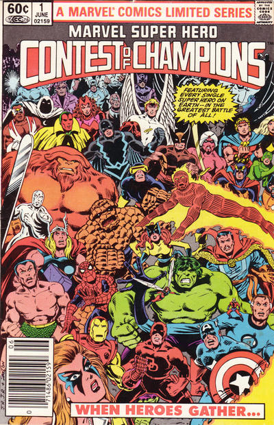 Cover for Marvel Super Hero Contest of Champions (Marvel, 1982 series) #1 [Newsstand]