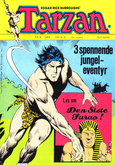 Cover for Tarzan (Atlantic Forlag, 1977 series) #8/1986