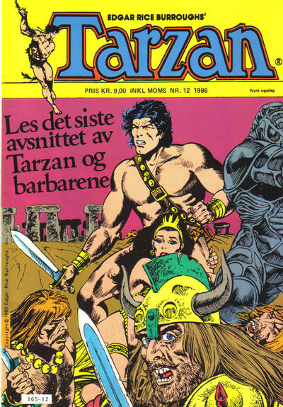 Cover for Tarzan (Atlantic Forlag, 1977 series) #12/1986