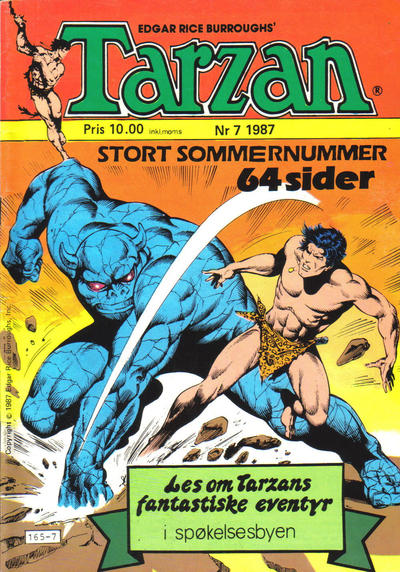 Cover for Tarzan (Atlantic Forlag, 1977 series) #7/1987