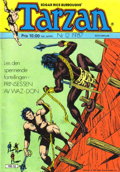 Cover for Tarzan (Atlantic Forlag, 1977 series) #12/1987