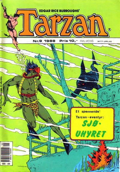 Cover for Tarzan (Atlantic Forlag, 1977 series) #9/1988