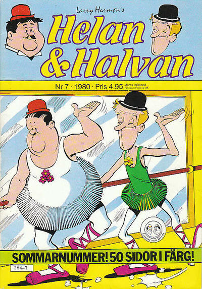 Cover for Helan och Halvan (Helan & Halvan) (Atlantic Förlags AB, 1978 series) #7/1980
