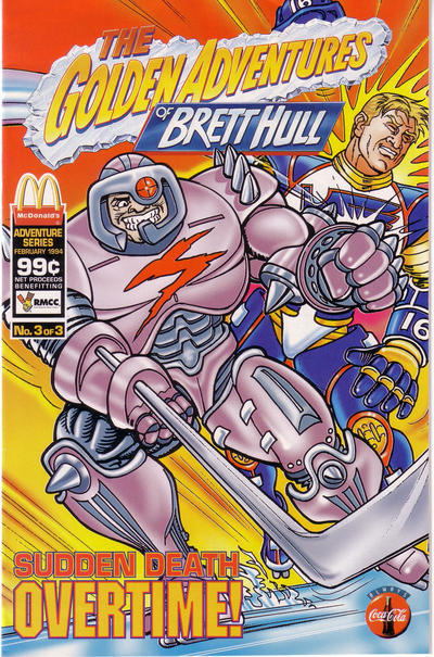 Cover for The Golden Adventures of Brett Hull (The Patrick Company, 1994 series) #3