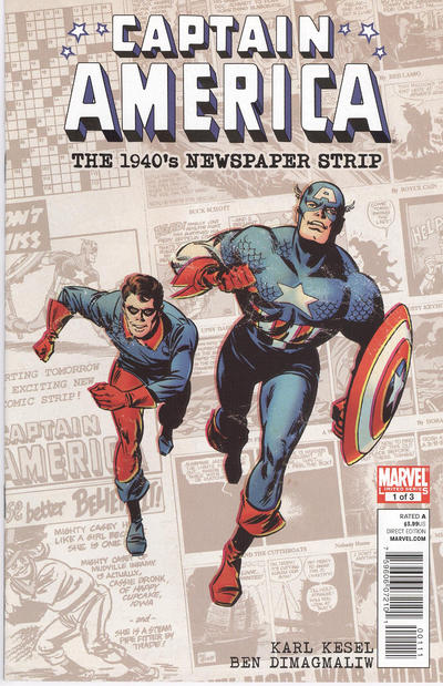 Cover for Captain America The 1940s Newspaper Strip (Marvel, 2010 series) #1