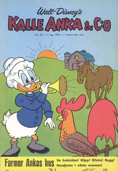 Cover for Kalle Anka & C:o (Hemmets Journal, 1957 series) #32/1962