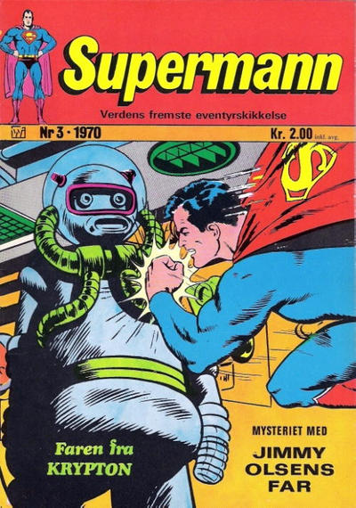 Cover for Supermann (Illustrerte Klassikere / Williams Forlag, 1969 series) #3/1970
