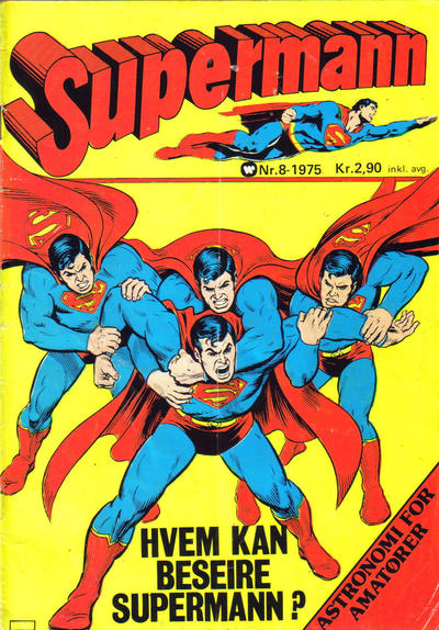 Cover for Supermann (Illustrerte Klassikere / Williams Forlag, 1969 series) #8/1975
