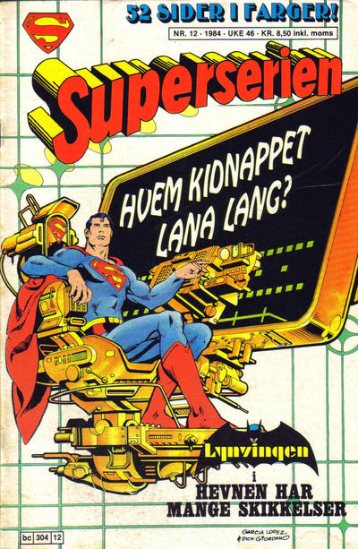 Cover for Superserien (Semic, 1982 series) #12/1984