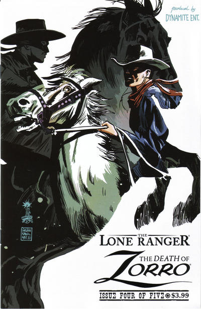 Cover for The Lone Ranger & Zorro: The Death of Zorro (Dynamite Entertainment, 2011 series) #4