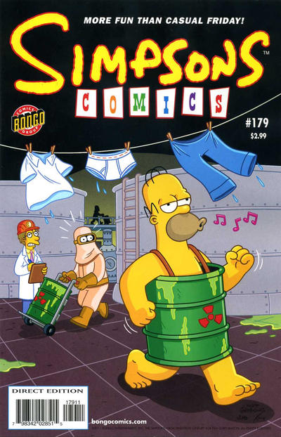 Cover for Simpsons Comics (Bongo, 1993 series) #179