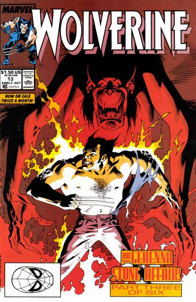 Cover for Wolverine (Marvel, 1988 series) #13 [Direct]