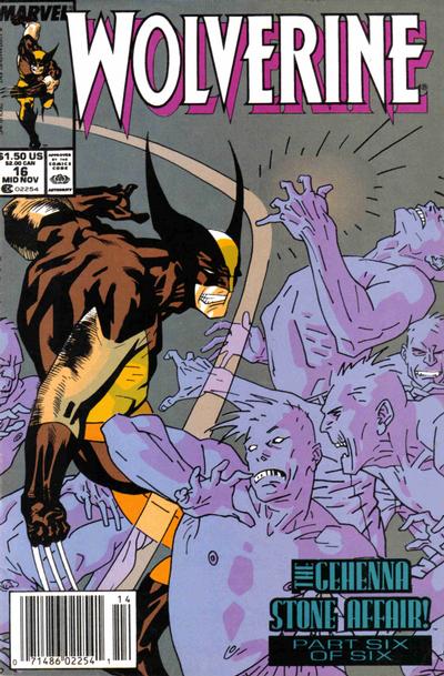Cover for Wolverine (Marvel, 1988 series) #16 [Newsstand]