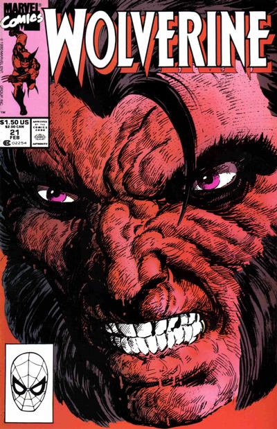 Cover for Wolverine (Marvel, 1988 series) #21 [Direct]