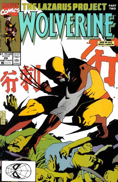 Cover for Wolverine (Marvel, 1988 series) #28 [Direct]