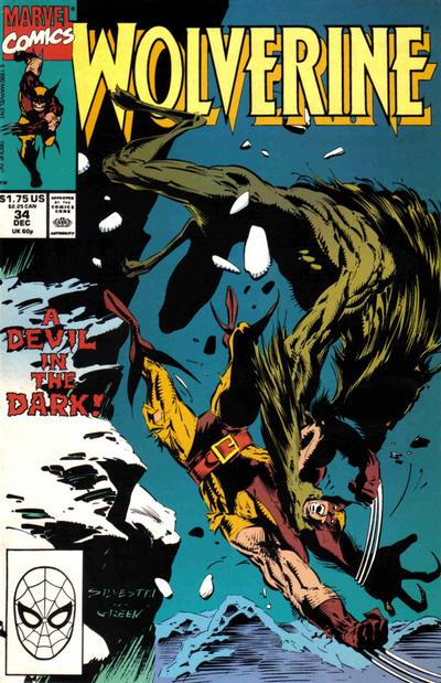 Cover for Wolverine (Marvel, 1988 series) #34 [Direct]