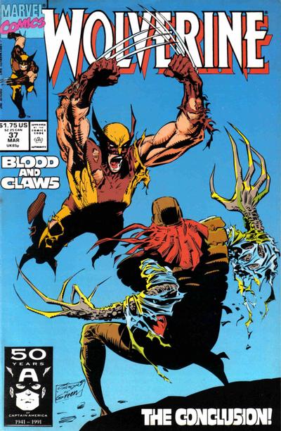 Cover for Wolverine (Marvel, 1988 series) #37 [Direct]