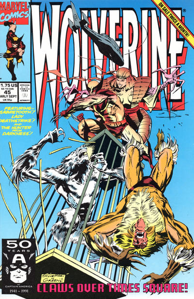 Cover for Wolverine (Marvel, 1988 series) #45 [Direct]