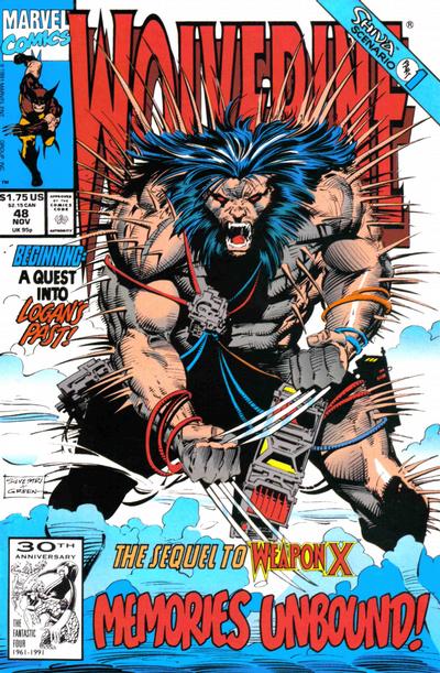 Cover for Wolverine (Marvel, 1988 series) #48 [Direct]