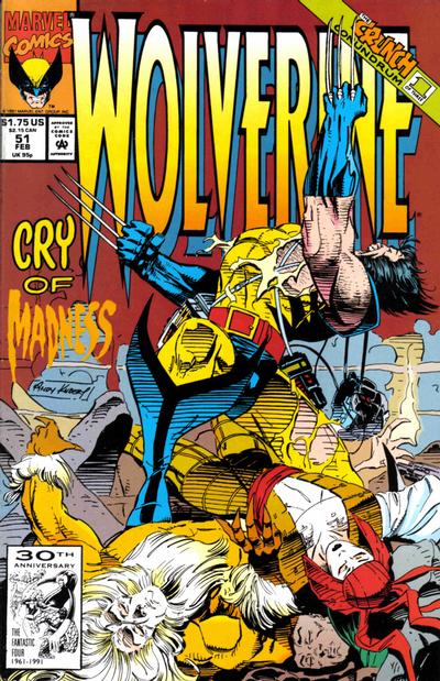 Cover for Wolverine (Marvel, 1988 series) #51 [Direct]