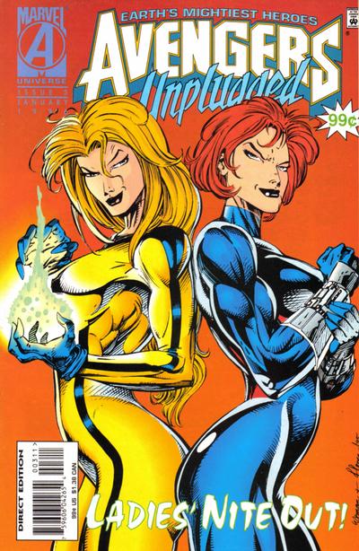 Cover for Avengers Unplugged (Marvel, 1995 series) #3 [Direct Edition]