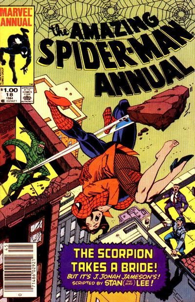 Cover for The Amazing Spider-Man Annual (Marvel, 1964 series) #18 [Newsstand]