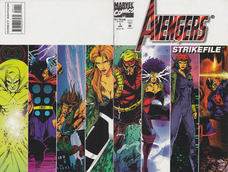 Cover for Avengers Strike File (Marvel, 1994 series) #1 [Direct Edition]
