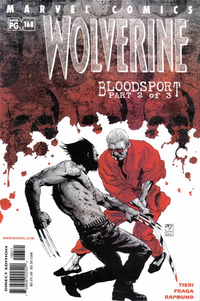 Cover for Wolverine (Marvel, 1988 series) #168 [Direct Edition]