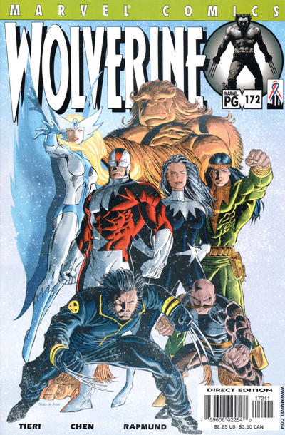 Cover for Wolverine (Marvel, 1988 series) #172 [Direct Edition]