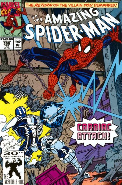 Cover for The Amazing Spider-Man (Marvel, 1963 series) #359 [Direct]