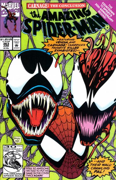 Cover for The Amazing Spider-Man (Marvel, 1963 series) #363 [Direct]