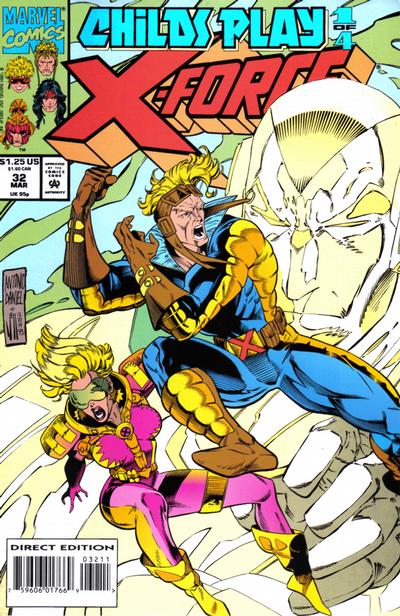 Cover for X-Force (Marvel, 1991 series) #32 [Direct Edition]