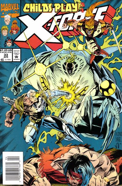 Cover for X-Force (Marvel, 1991 series) #33 [Newsstand]