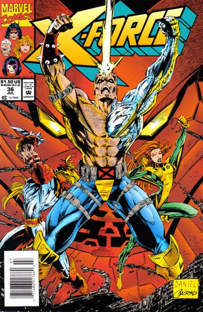 Cover for X-Force (Marvel, 1991 series) #36 [Newsstand]