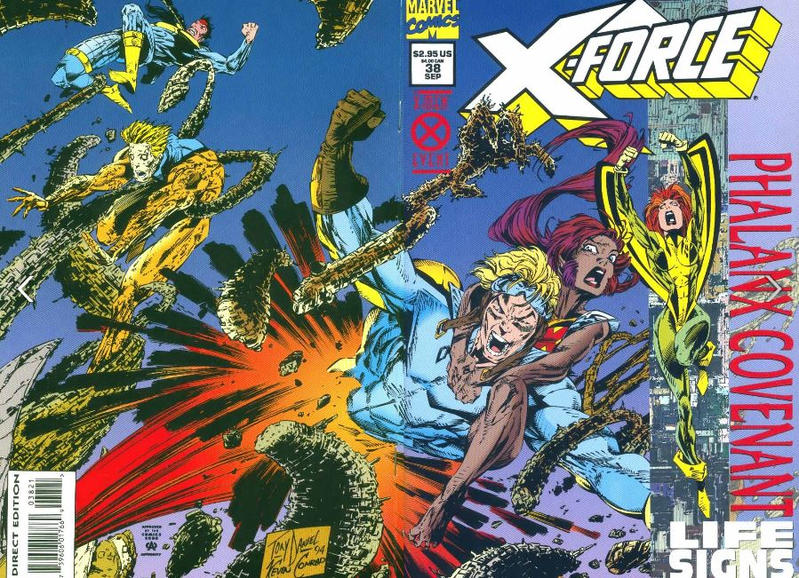 Cover for X-Force (Marvel, 1991 series) #38 [Foil-Enhanced Cover]