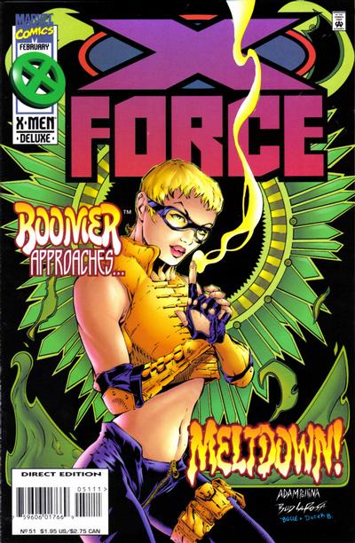 Cover for X-Force (Marvel, 1991 series) #51 [Direct Edition]